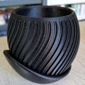 Bloempotje Zwart ( japandi  )