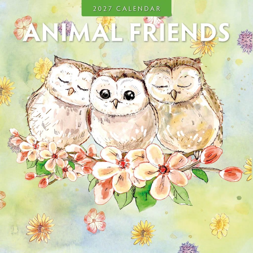 Red Robin Wall Kalender 2027 - Animal Friends