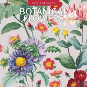 Red Robin Wall Kalender 2027 - Botanical Flowers