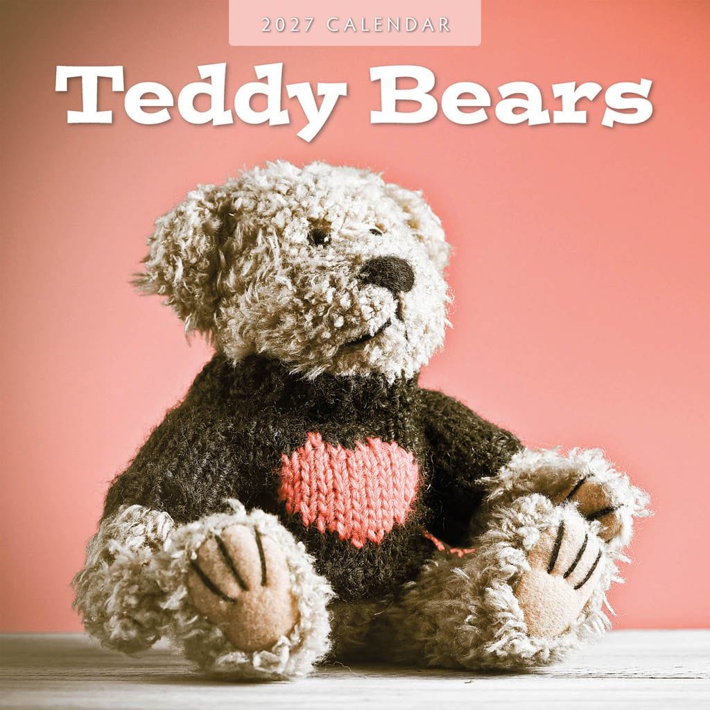 Red Robin Wall Kalender 2027 - Teddy Bears