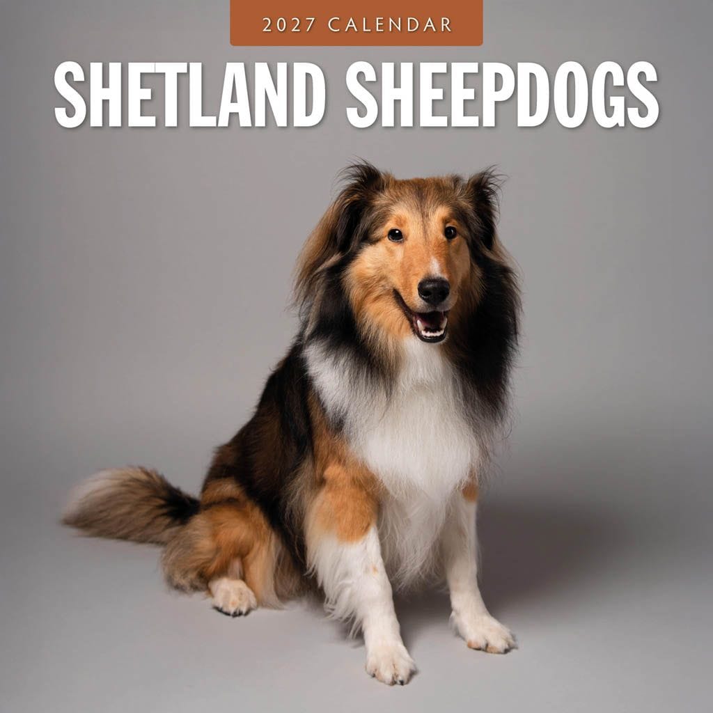 Red Robin Wall Kalender 2027 - Shetland Sheepdogs