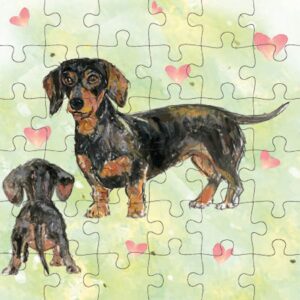 Animal Friends - Wenskaart met Puzzel