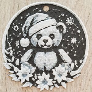 Kerstdecoratie 3D geprint +/- 8 CM Beer