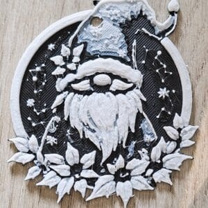 Kerstdecoratie 3D geprint +/- 8 CM kabouter