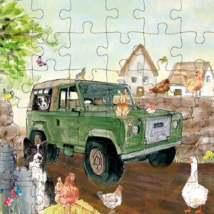 Animal Friends - Wenskaart met Puzzel - JPC035 - Land Rover