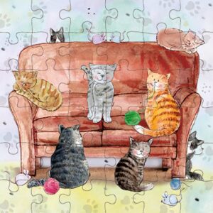 Animal Friends - Wenskaart met Puzzel - JPC038- Cats
