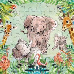 Animal Friends - Wenskaart met Puzzel - JPC039- Wildlife