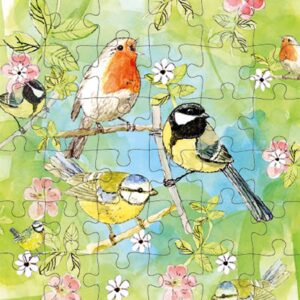 Animal Friends - Wenskaart met Puzzel - JPC004 - Birds