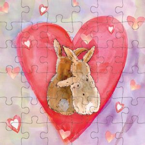 Animal Friends - Wenskaart met Puzzel - JPC046- Best Friends