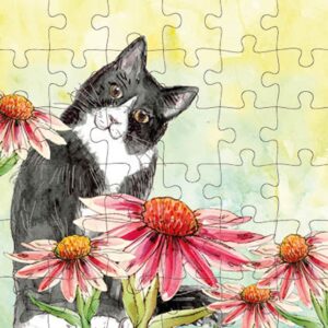 Animal Friends - Wenskaart met Puzzel - JPC047 - Black Cat